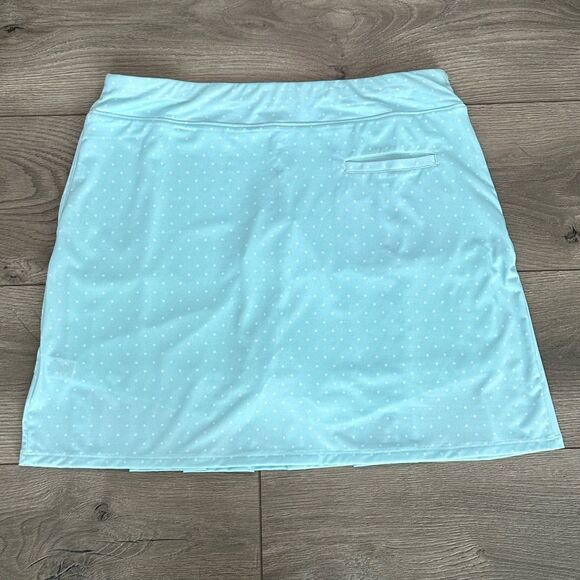 Sport Haley 17” High Rise Pleated Blue Dot Golf Skirt Size Medium - Picture 2 of 11